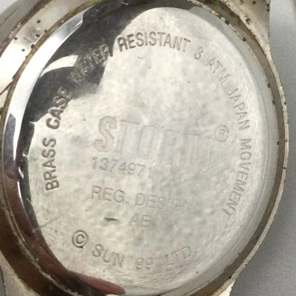 Vintage Storm Iceberg Men Watch 36mm Blue Dial Silver Tone 137497 New Battery 7" - Picture 10 of 15